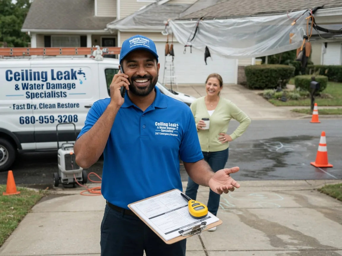 Ceiling Leak Cleanup West Bend, WI FAQs